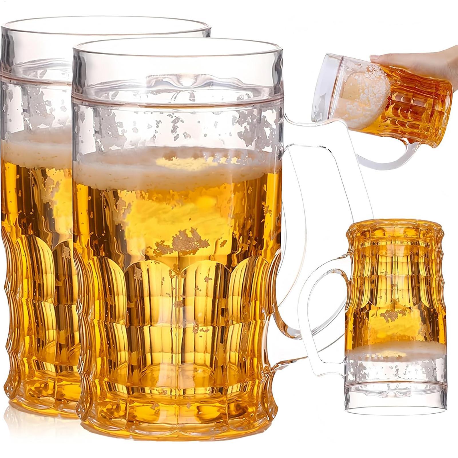 Beer Mug Handled - 450ml 재미있는 가짜 맥주잔, 손잡이가 있는