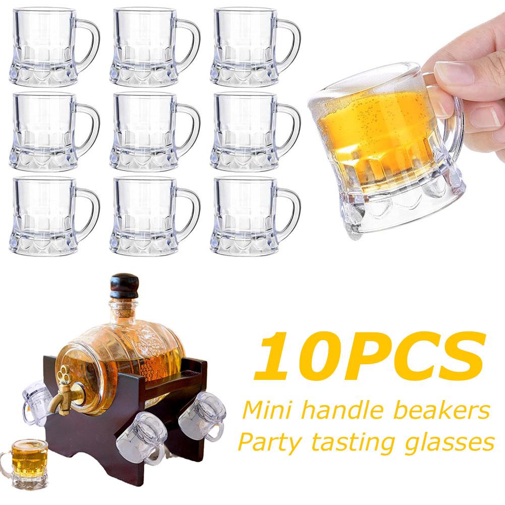 Beer Mug Handled - 10PCS 30ml 맥주 컵 작은 손잡이