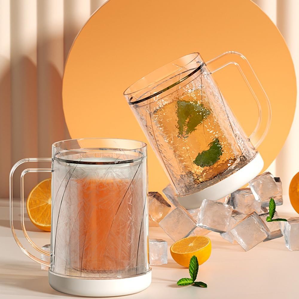 Beer Mug Handled - 손잡이가 있는 가정용 액체 냉장고 냉동컵