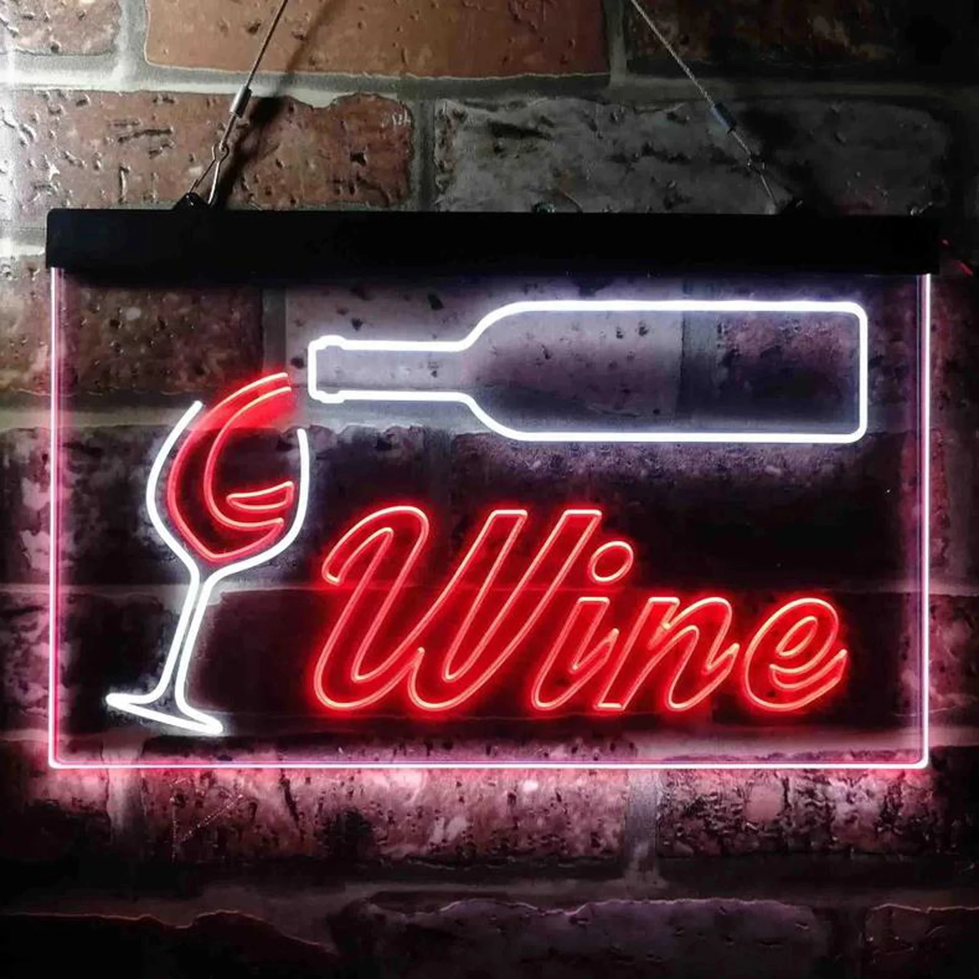 Wine Beer Pub - 듀얼 컬러 LED 네온 와인 바,