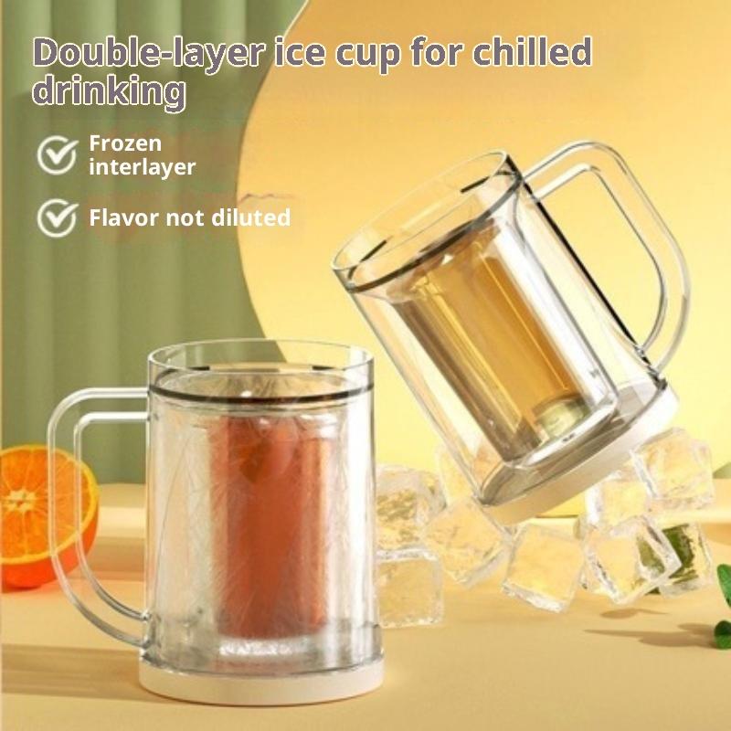 이중벽 냉동 냉각 맥주잔, 편안한 손잡이, 내열성 투명 - Beer Mug Handled 리뷰 및 가격