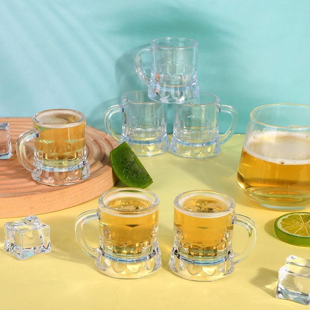 10PCS 30ml 맥주 컵 작은 손잡이 플라스틱 위스 - Beer Mug Handled 리뷰 및 가격