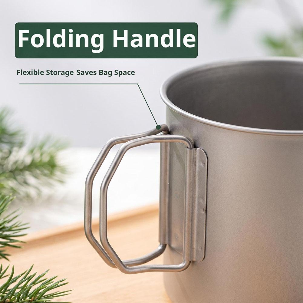 야외 하이킹을위한 스테인레스 스틸 캠핑 컵 초경량 여행 - Beer Mug Handled 리뷰 및 가격