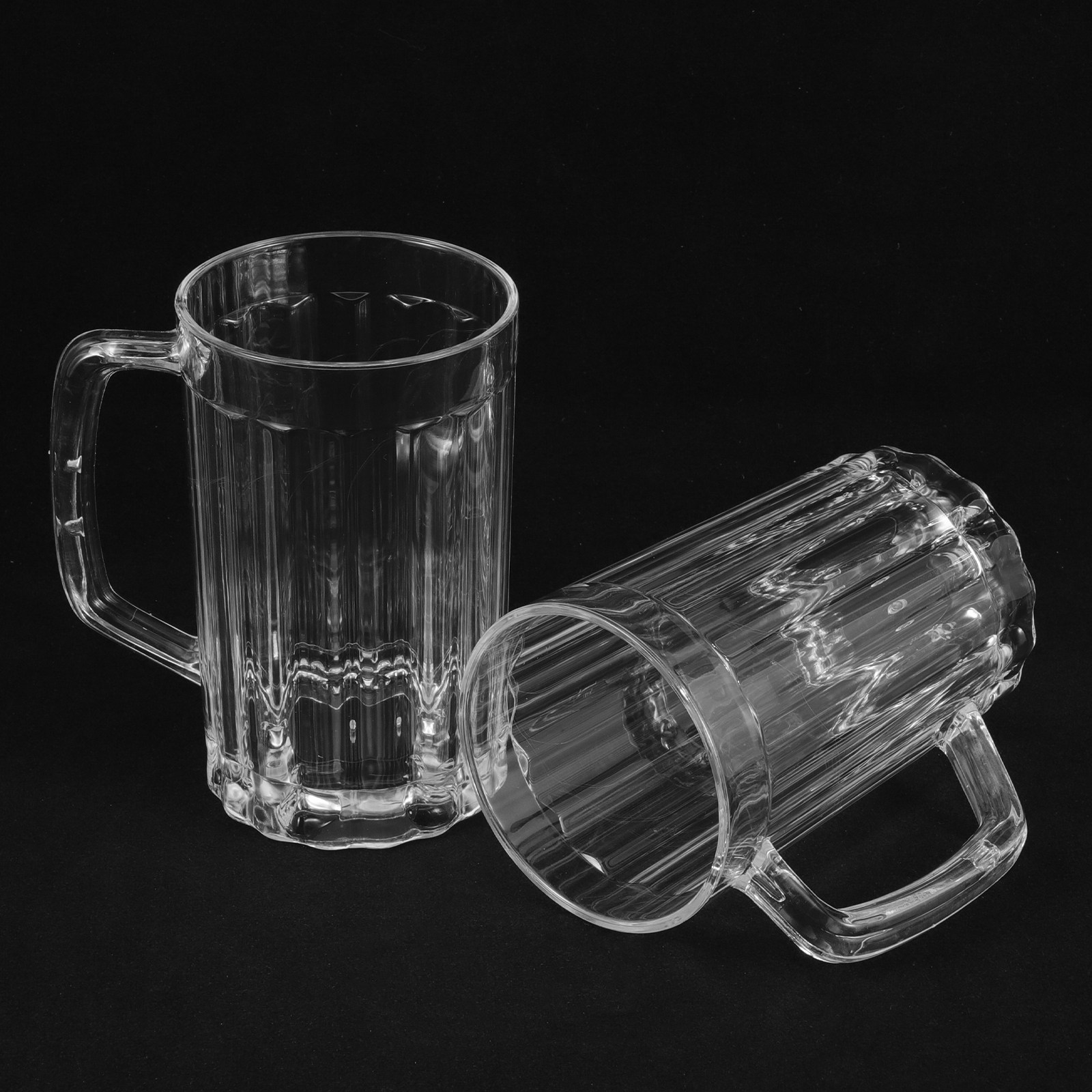2개입 500ml 고품질 플라스틱 맥주잔 두꺼운 바닥  - Beer Mug Handled 리뷰 및 가격