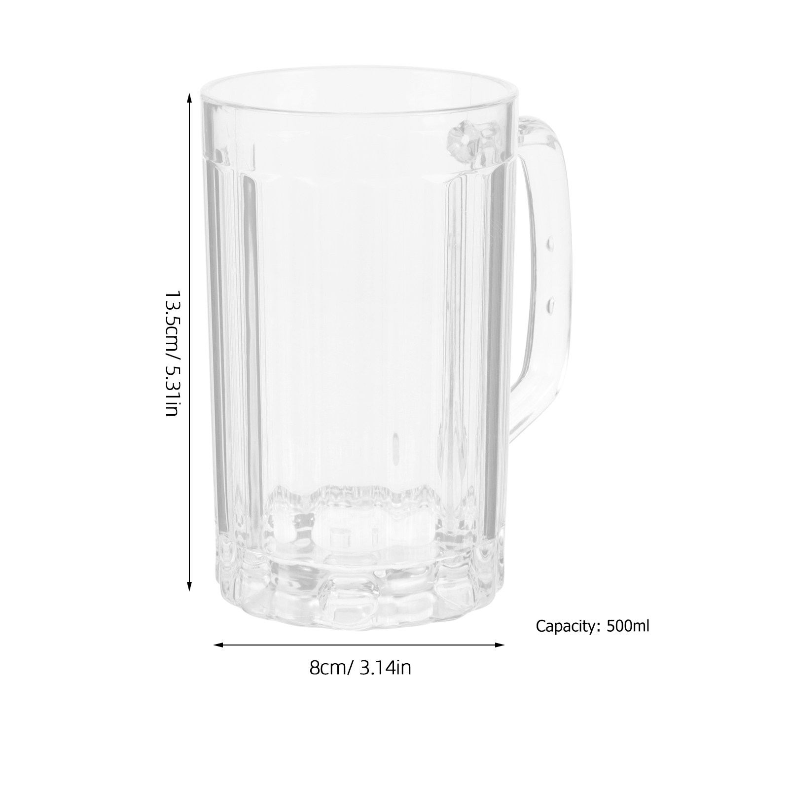 2개입 500ml 고품질 플라스틱 맥주잔 두꺼운 바닥  - Beer Mug Handled 리뷰 및 가격