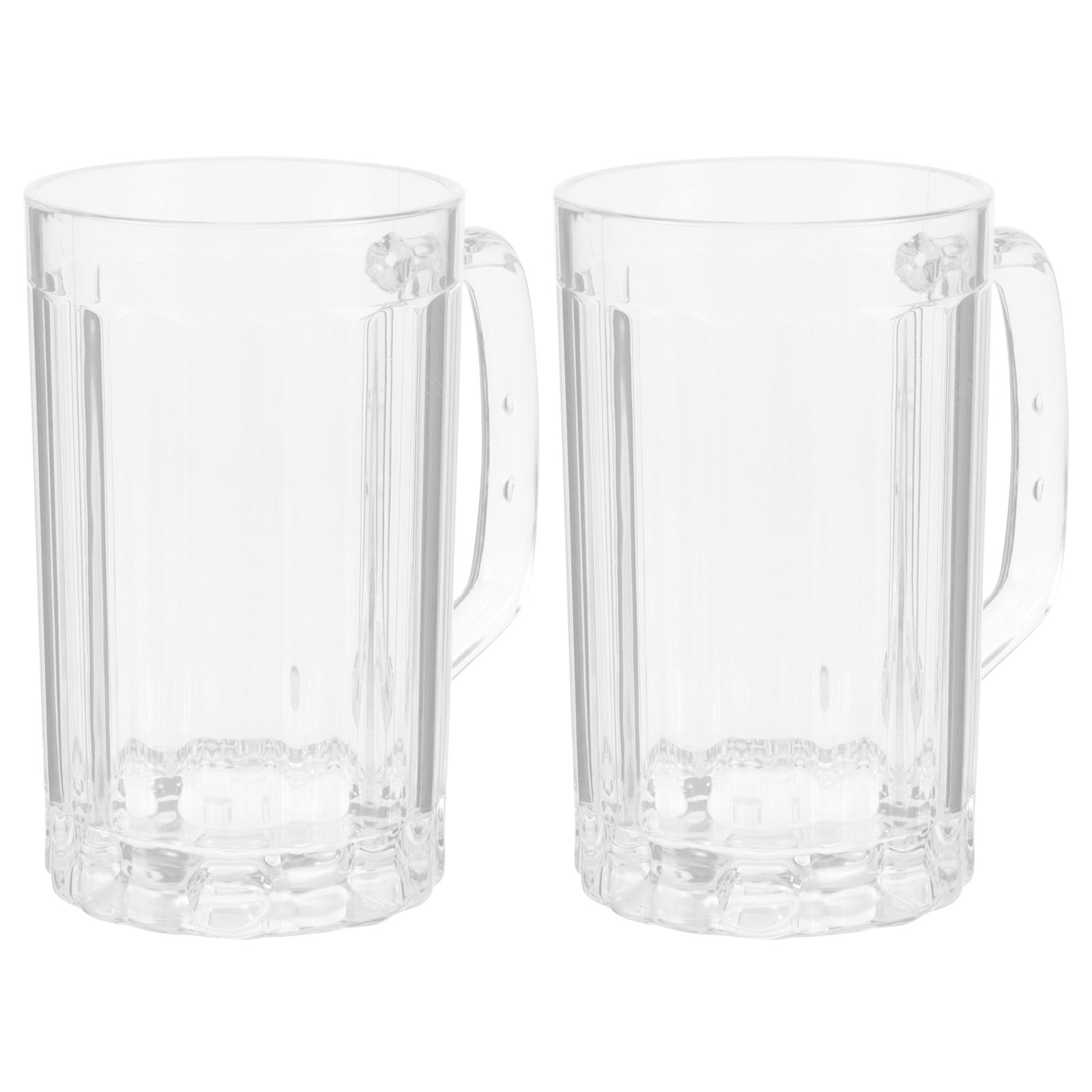 2개입 500ml 고품질 플라스틱 맥주잔 두꺼운 바닥  - Beer Mug Handled 리뷰 및 가격