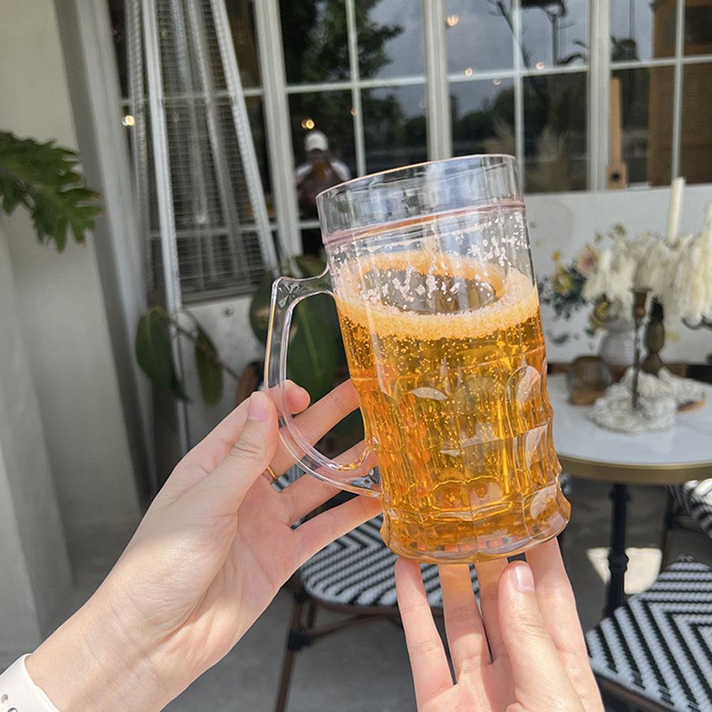 1/2개 손잡이가 있는 이중 맥주잔, 두꺼운 투명 머그 - Beer Mug Handled 리뷰 및 가격