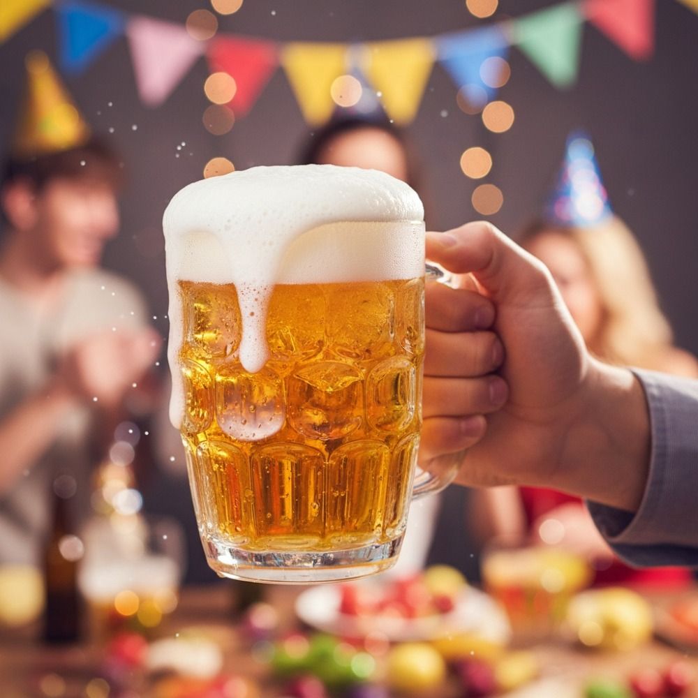 창의적인 모조 유리 플라스틱 맥주잔 손잡이가 있는 투명 - Beer Mug Handled 리뷰 및 가격