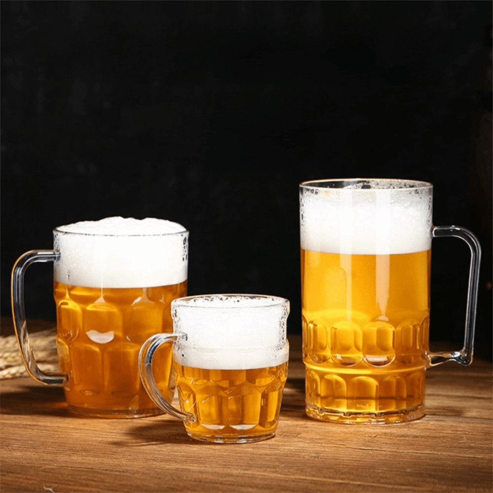 창의적인 모조 유리 플라스틱 맥주잔 손잡이가 있는 투명 - Beer Mug Handled 리뷰 및 가격