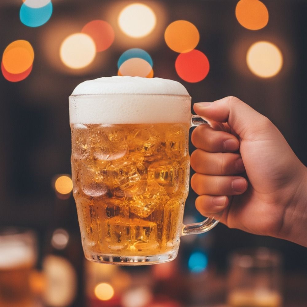 창의적인 모조 유리 플라스틱 맥주잔 손잡이가 있는 투명 - Beer Mug Handled 리뷰 및 가격