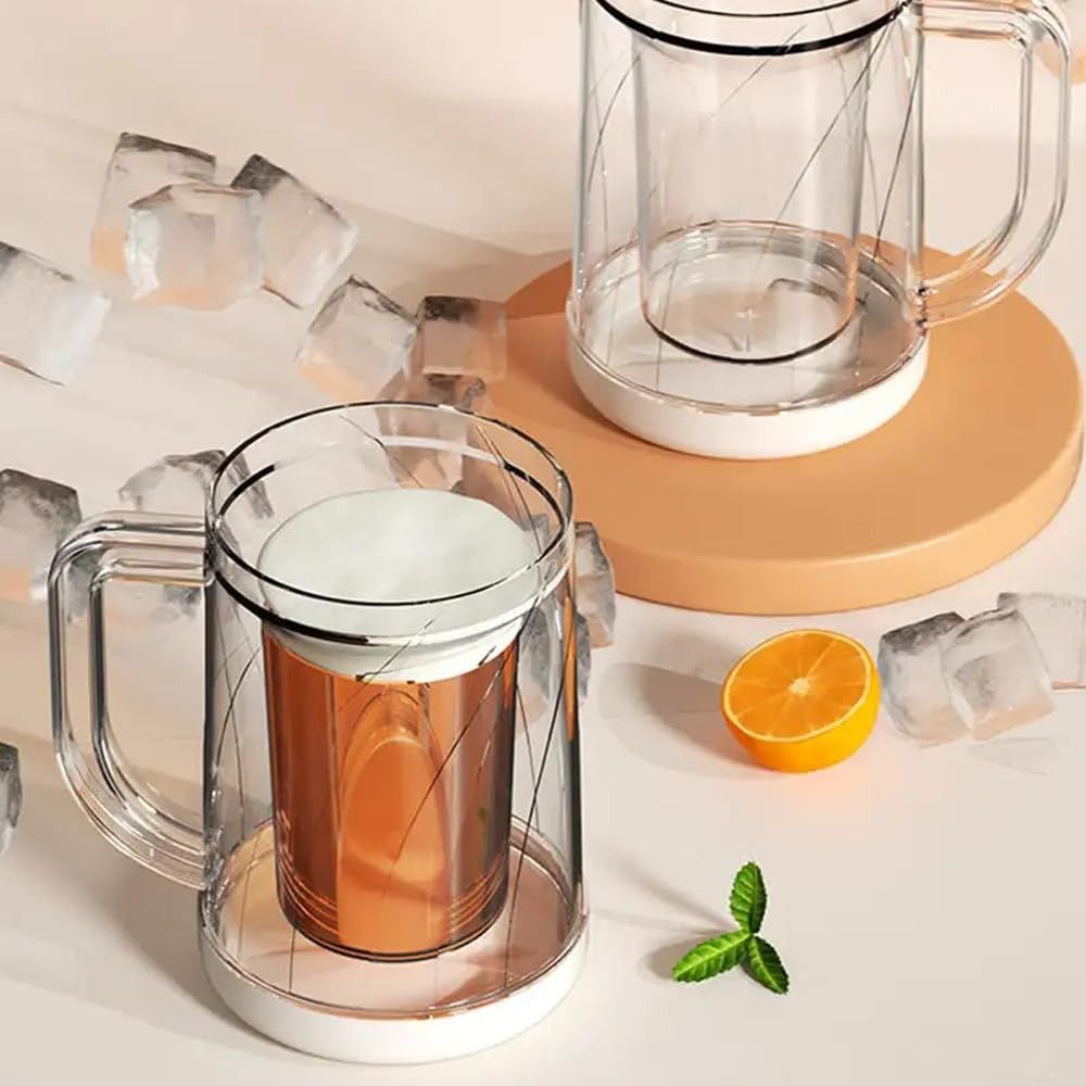 손잡이가 있는 가정용 액체 냉장고 냉동컵 여름용 PET - Beer Mug Handled 리뷰 및 가격