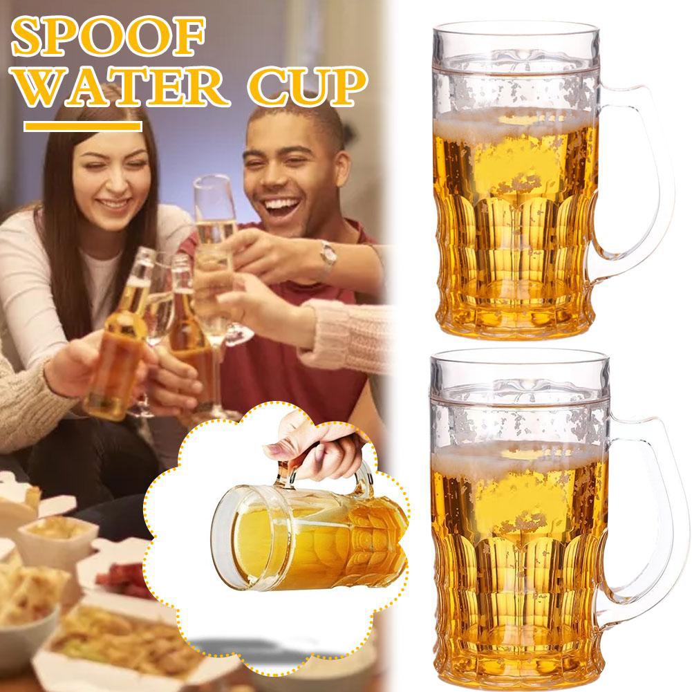 재미있는 가짜 맥주잔 손잡이가 있는 사실적인 맥주잔 장 - Beer Mug Handled 리뷰 및 가격