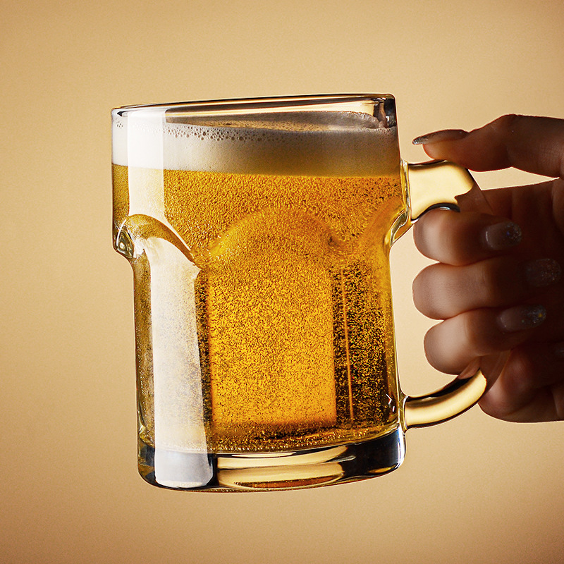 손잡이가 있는 가정용 맥주잔, 독창적인 네트 레드 유리 - Beer Mug Handled 리뷰 및 가격