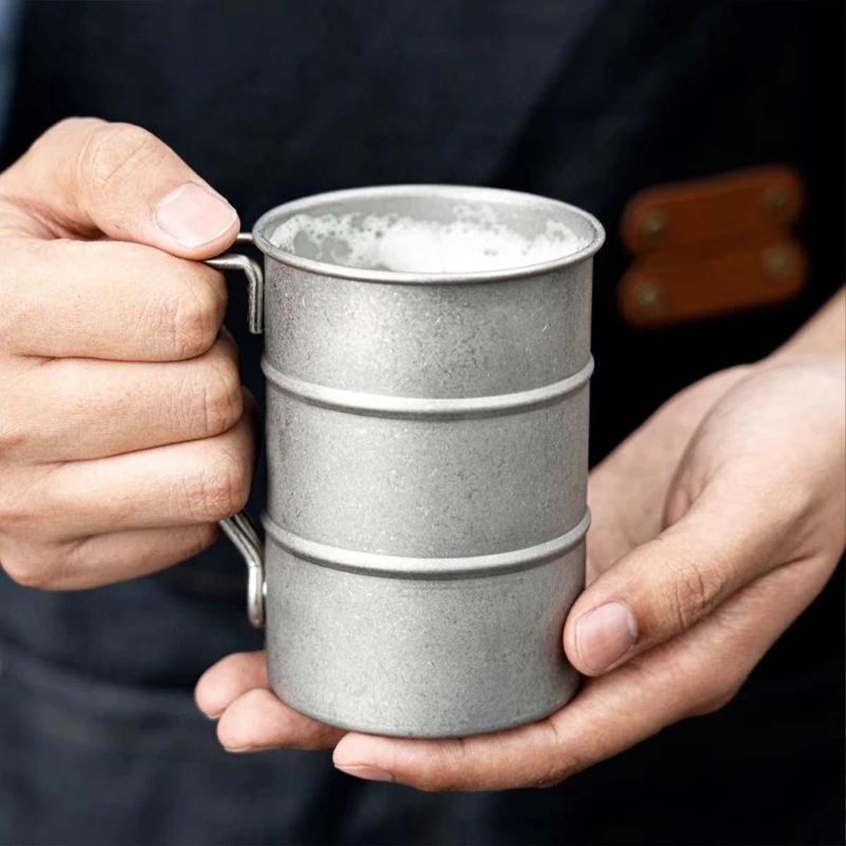 스테인리스 스틸 야외 캠핑 컵 레트로 경량 맥주 컵 휴 - Beer Mug Handled 리뷰 및 가격