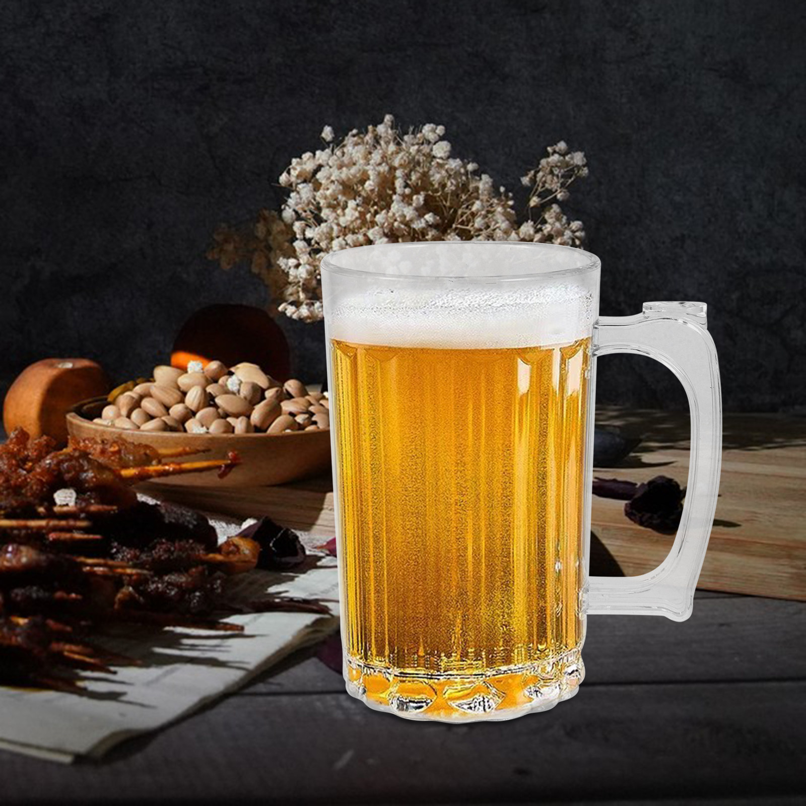 아크릴 소재의 390ml 맥주잔, 튼튼한 손잡이, 가정 - Beer Mug Handled 리뷰 및 가격